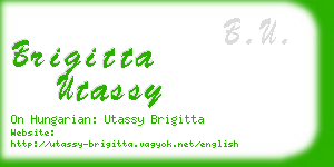 brigitta utassy business card